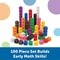 MathLink Cubes - Set of 100 Cubes, Ages 5+,Math Manipulatives, Math Cubes, Homeschool Supplies, Kindergartner Classroom Supplies, Back to School Supplies, Teacher Supplies